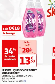 Aanbieding: LESSIVE LIQUIDE CYCLE COURT COULEUR