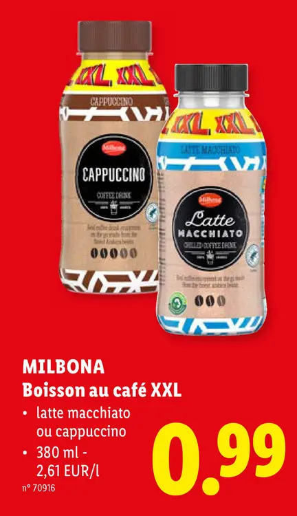 Offre: Boisson au café XXL