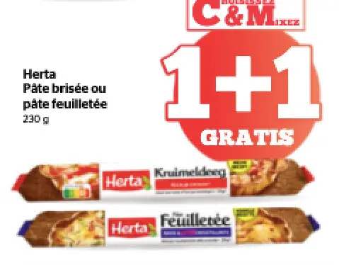 Offre: Pâte brisée ou pâte feuilletée