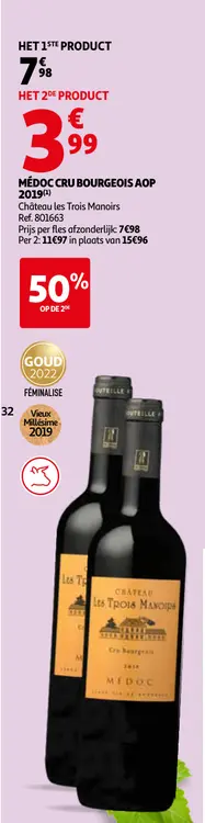 Promotie: Médoc cru bourgeois aop