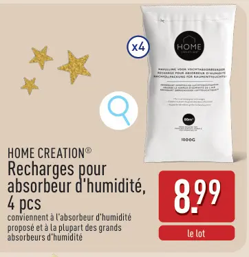 Offre: Recharges pour absorbeur d'humidité