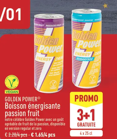 Offre: Boisson énergisante passion fruit