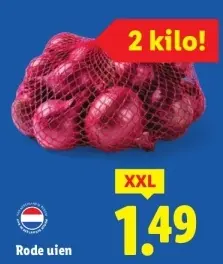 Aanbieding: Rode uien