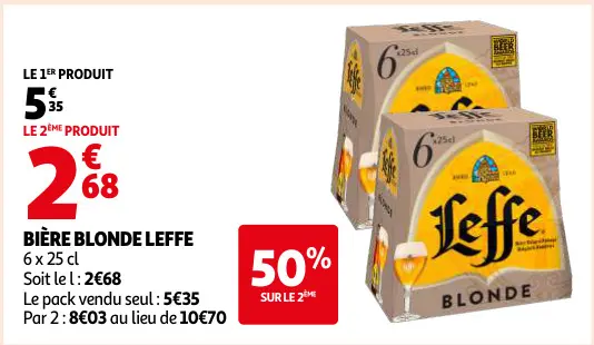 Offre: Bière blonde Leffe