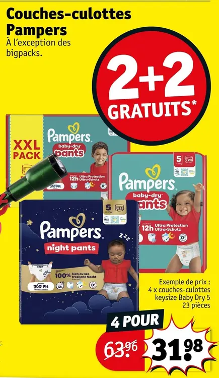 Offre: Pampers Couches-culottes