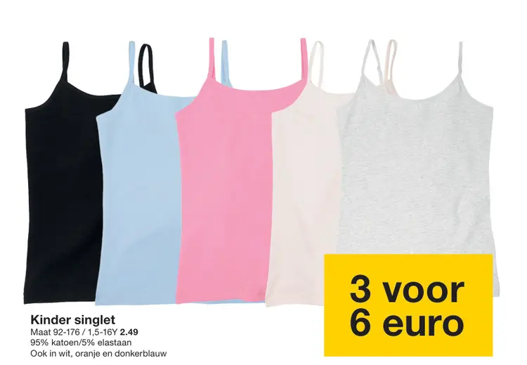 Promotie: Kinder singlet