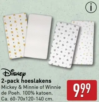 Aanbieding: 2-pack hoeslakens