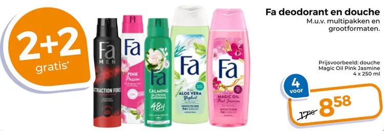 Aanbieding: Deodorant en douche