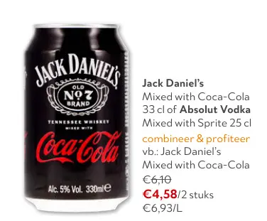 Promotie: Jack Daniel's Mixed with Coca-Cola
