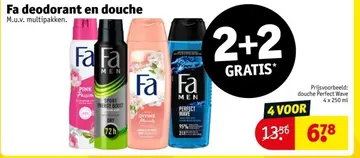 Aanbieding: Fa deodorant en douche