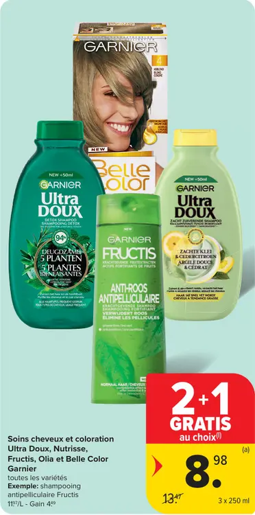 Offre: Soins cheveux et coloration