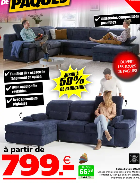 Offre: Salon d'angle Dubai