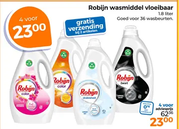 Aanbieding: Robijn wasmiddel vloeibaar