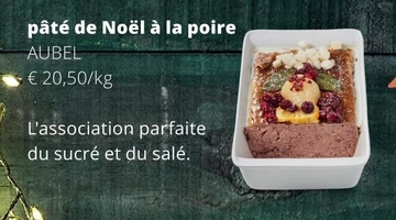 Offre: pâté de Noël à la poire