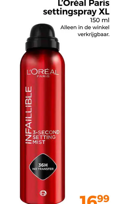 Aanbieding: settingspray XL
