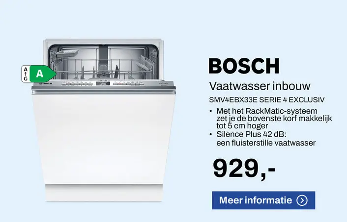Aanbieding: Vaatwasser inbouw