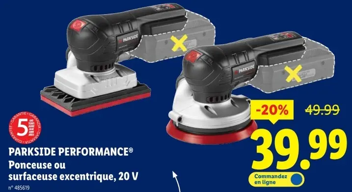 Offre: Ponceuse ou surfaceuse excentrique