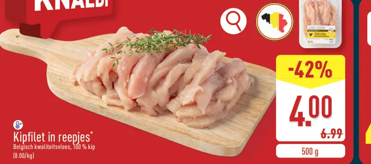 Promotie: Kipfilet in reepjes