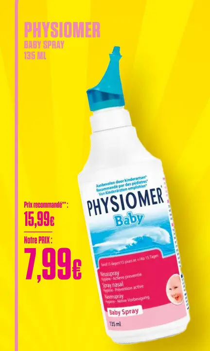 Offre: PHYSIOMER Baby Spray