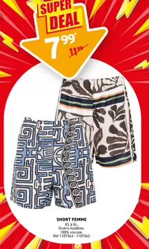 Offre: SHORT FEMME