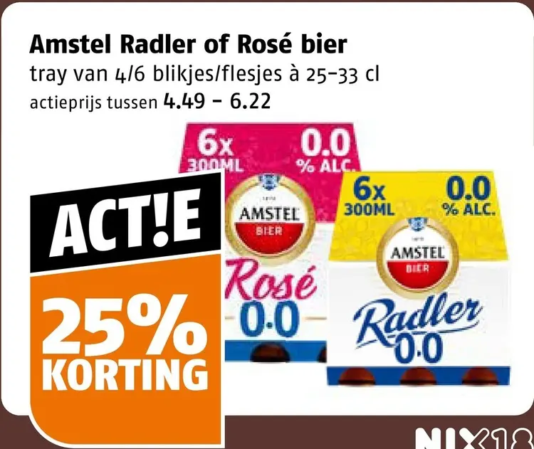 Aanbieding: Radler of Rosé bier