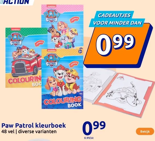 Aanbieding: Paw Patrol kleurboek