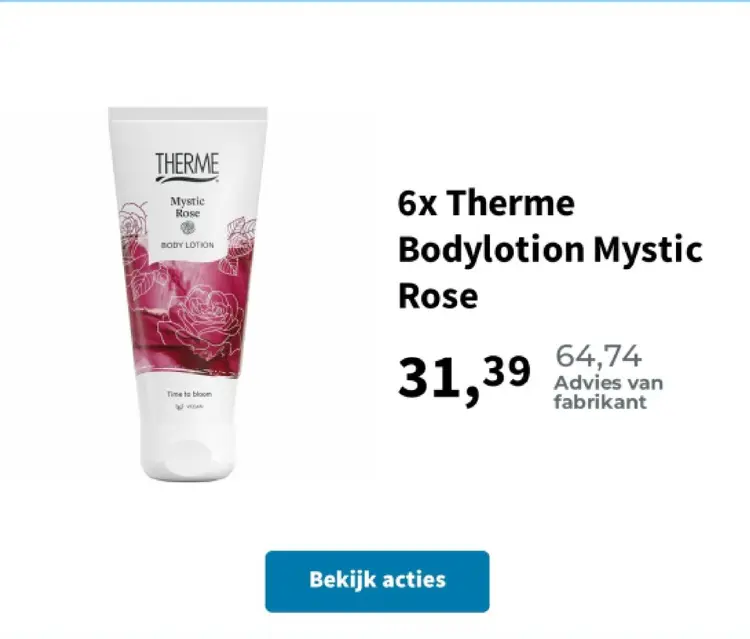Promotie: Bodylotion Mystic Rose