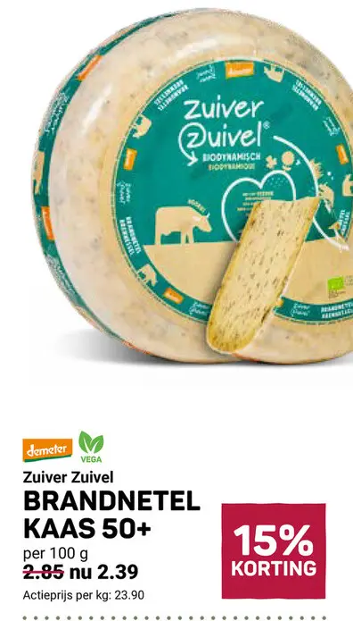 Aanbieding: Brandnetel kaas 50+