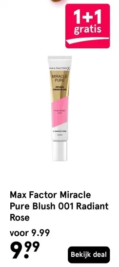 Aanbieding: Miracle Pure Blush 001 Radiant Rose