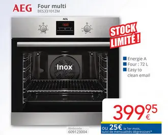 Offre: AEG Four multi BES33101ZM
