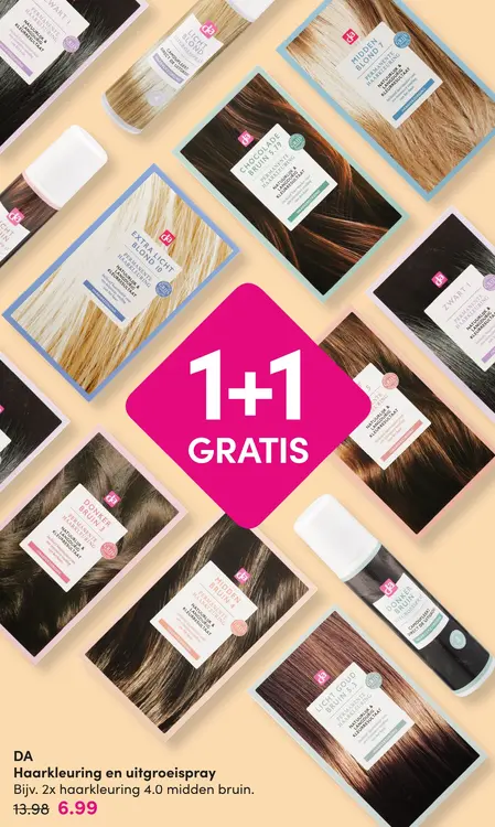 Aanbieding: Haarkleuring en uitgroeispray