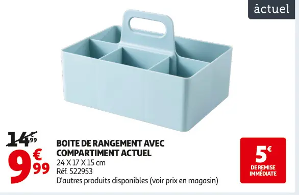 Offre: Boite de rangement avec compartiment