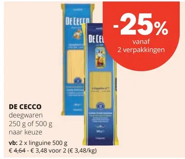 Offre: DE CECCO deegwaren