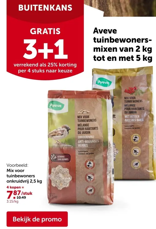 Promotie: Aveve tuinbewoners-mixen