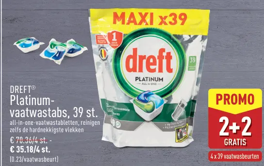 Promotie: Platinum-vaatwastabs