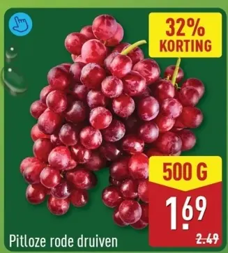 Aanbieding: Pitloze rode druiven