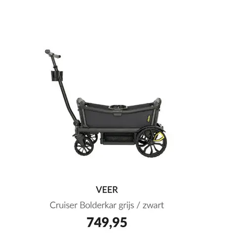Aanbieding: Cruiser Bolderkar grijs / zwart