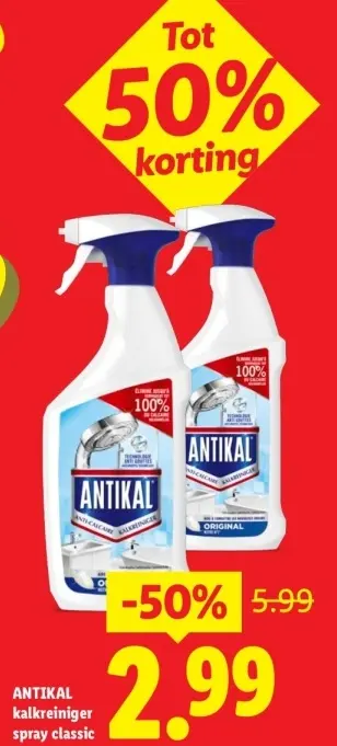 Aanbieding: Kalkreiniger spray classic