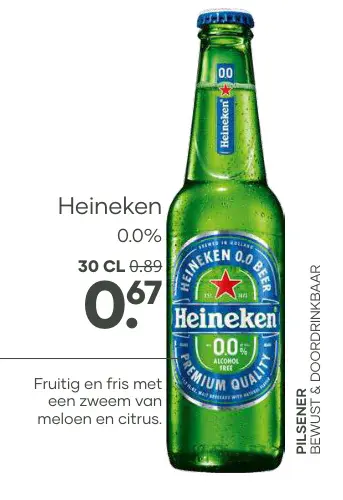 Aanbieding: Heineken 0.0%