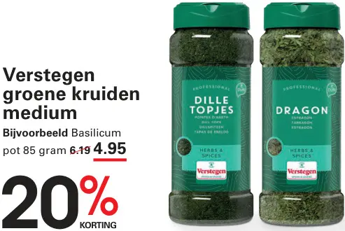 Aanbieding: Groene kruiden medium