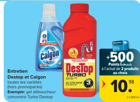 Offre: Destop et Calgon