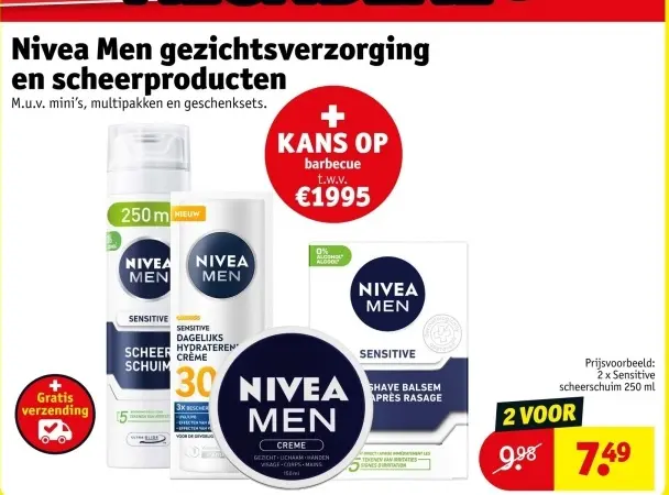 Promotie: Nivea Men gezichtsverzorging en scheerproducten