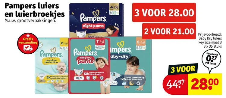 Aanbieding: Luiers en luierbroekjes