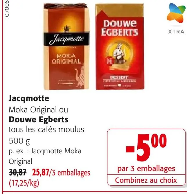 Offre: Jacqmotte ou Douwe Egberts