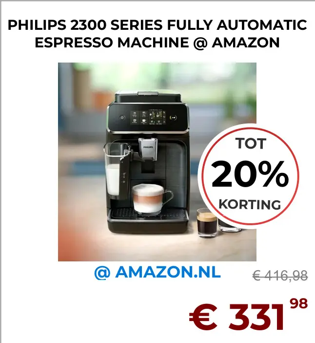 Aanbieding: Philips 2300 series fully automatic espresso 