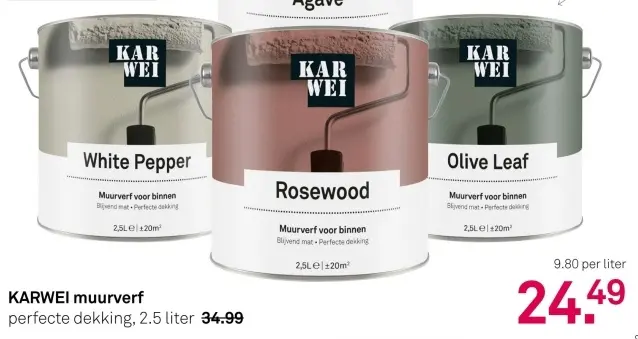 Aanbieding: muurverf