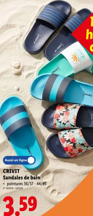 Offre: Sandales de bain