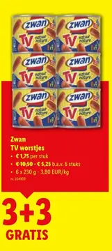 Aanbieding: Zwan TV worstjes