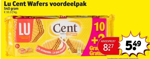 Promotie: Cent Wafers voordeelpak