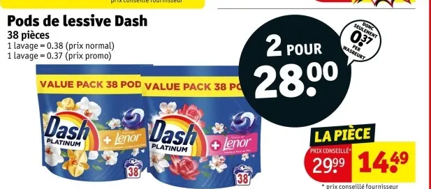 Offre: Pods de lessive